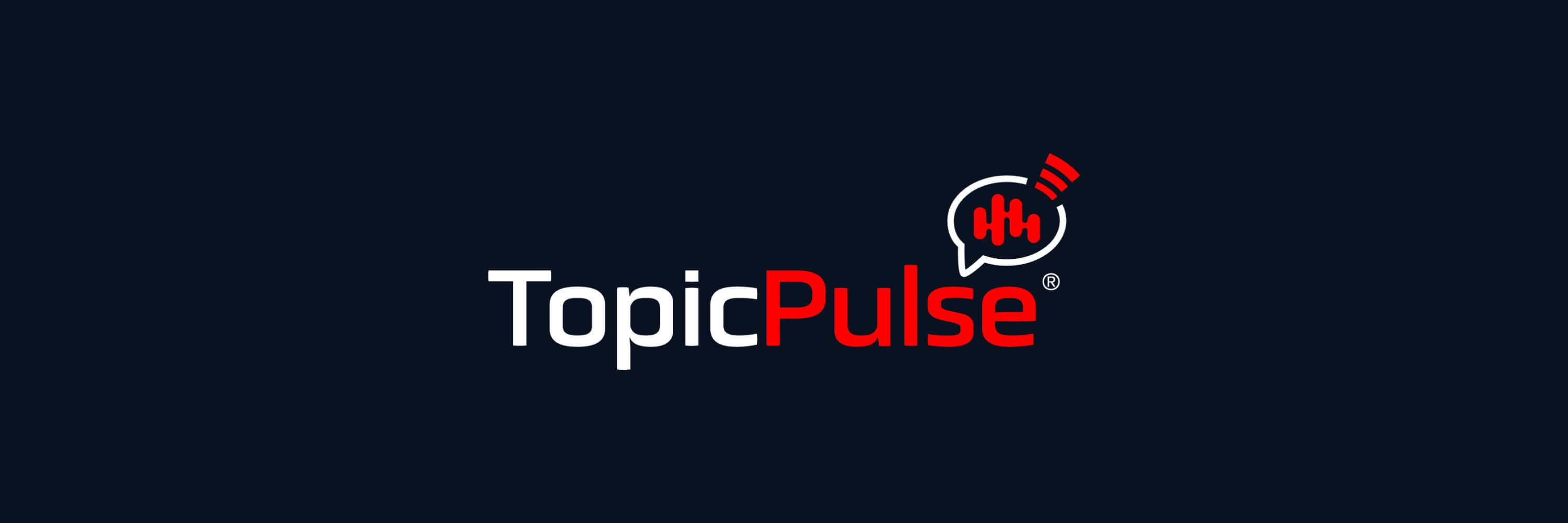 TopicPulse logo and header